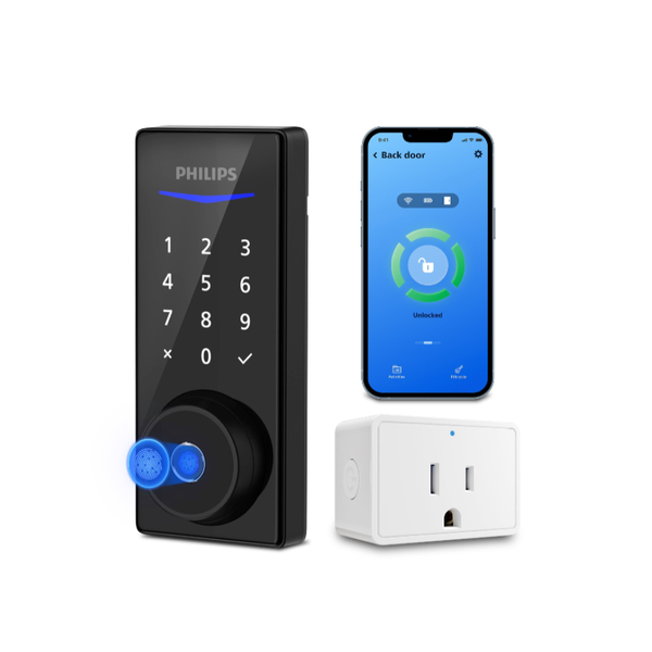 Philips 4000 Series Wi-Fi Bridge Fingerprint Smart Deadbolt