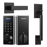 Philips 1000 Series Fingerprint Touchscreen Electronic Deadbolt with Handleset