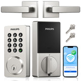 Philips 4200 Series Built-in Wi-Fi Keypad Smart Deadbolt with Door Lever