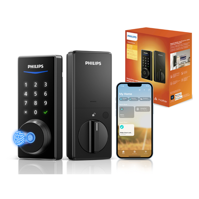 Philips 4000 Series Matter Built-in Wi-Fi Touchscreen Smart Deadbolt