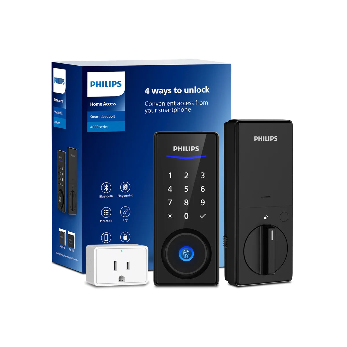 Philips Wi-Fi Fingerprint Smart Deadbolt + Video Doorbell Bundle