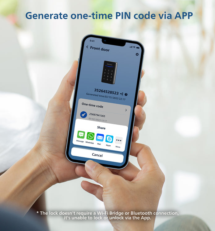 Philips 1000 Series Touchscreen Key-free Electronic Deadbolt with Handleset