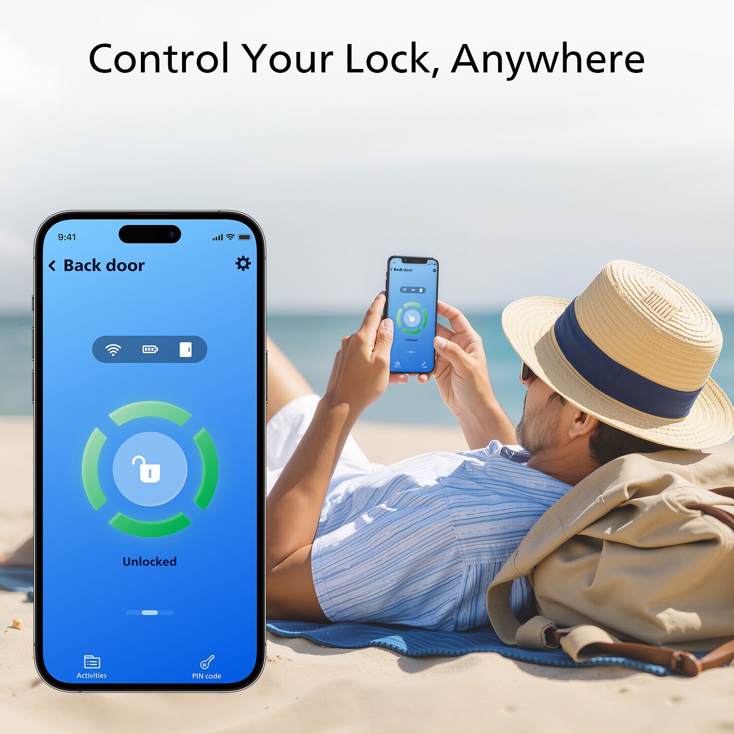 Philips 4000 Series Wi-Fi Fingerprint Touchscreen Smart Deadbolt with Lever