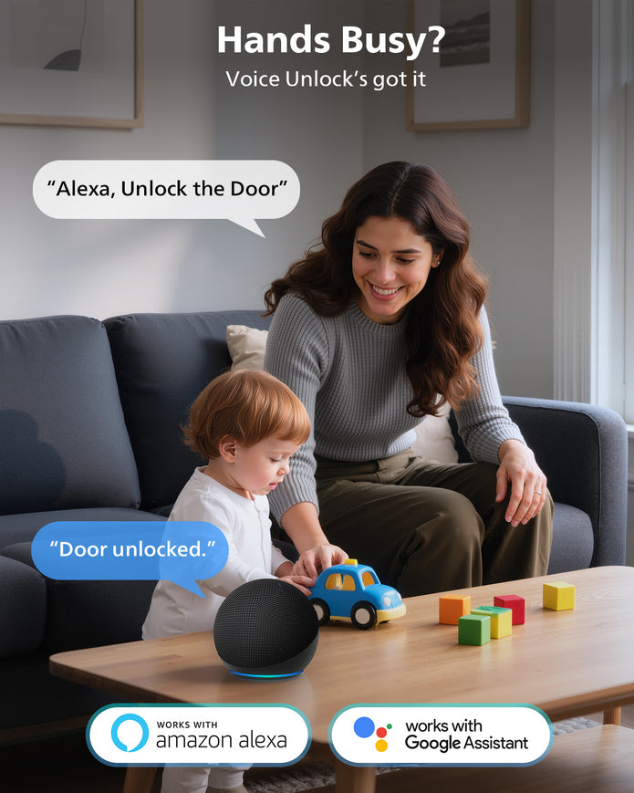 Philips 4000 Series Built-in Wi-Fi Fingerprint Touchscreen Smart Deadbolt Handleset Bundle
