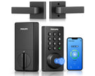 Philips 4200 Series Built-in Wi-Fi Fingerprint Keypad Smart Deadbolt with Door Lever