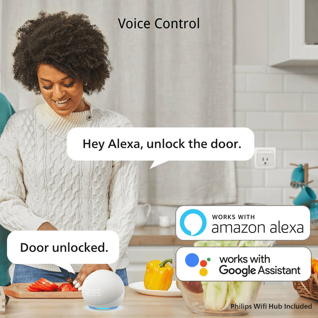 Philips 4000 Series Fingerprint Smart Deadbolt with Wi-Fi Bridge