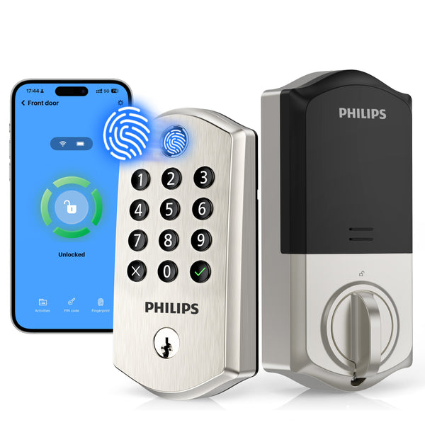 Philips 4100 Series Wi-Fi Fingerprint Keypad Smart Deadbolt