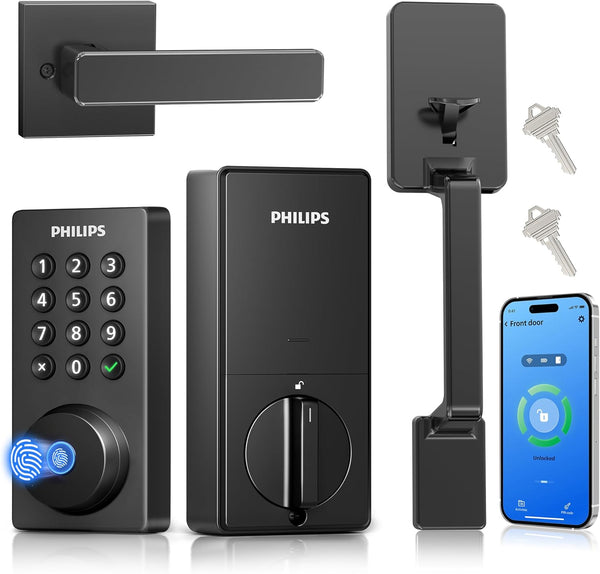 Philips 4200 Series Built-in Wi-Fi Fingerprint Keypad Smart Deadbolt