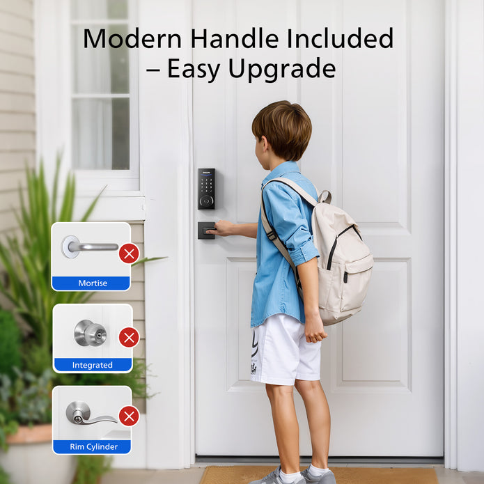 Philips 4000 Series Wi-Fi Fingerprint Touchscreen Smart Deadbolt with Lever