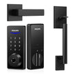Philips 1000 Series Fingerprint Touchscreen Electronic Deadbolt with Handleset