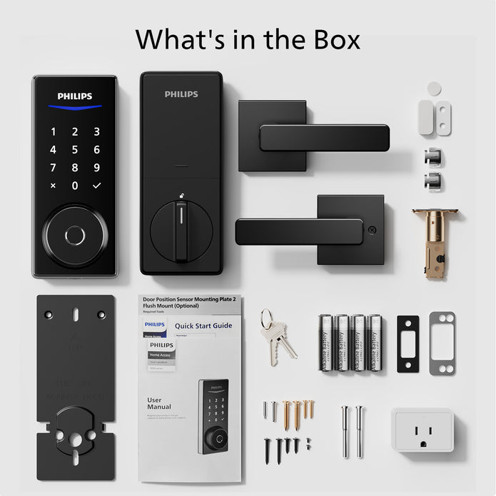 Philips 4000 Series Wi-Fi Fingerprint Touchscreen Smart Deadbolt with Lever