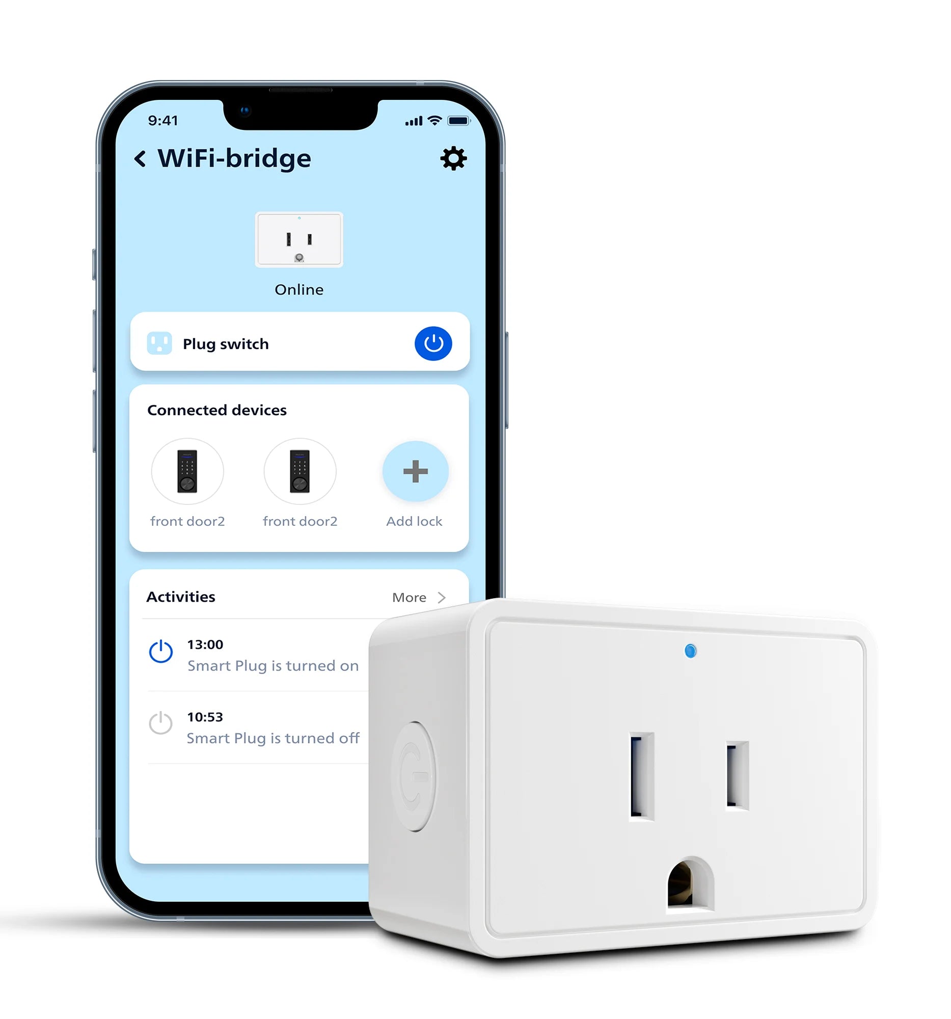 Philips 4000 Series Touchscreen Smart Deadbolt with Wi-Fi Bridge
