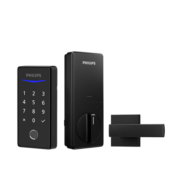 Philips 1000 Series Fingerprint Key-free Electronic Deadbolt with door lever