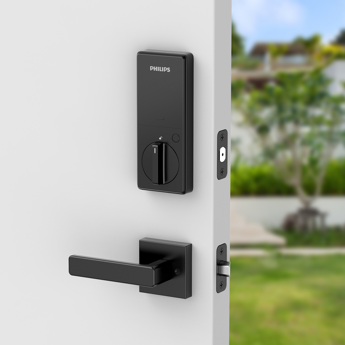 Philips 1000 Series Fingerprint Touchscreen Electronic Deadbolt with Handleset