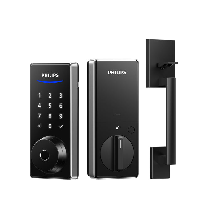 Philips 1000 Series Fingerprint Touchscreen Electronic Deadbolt with Handleset