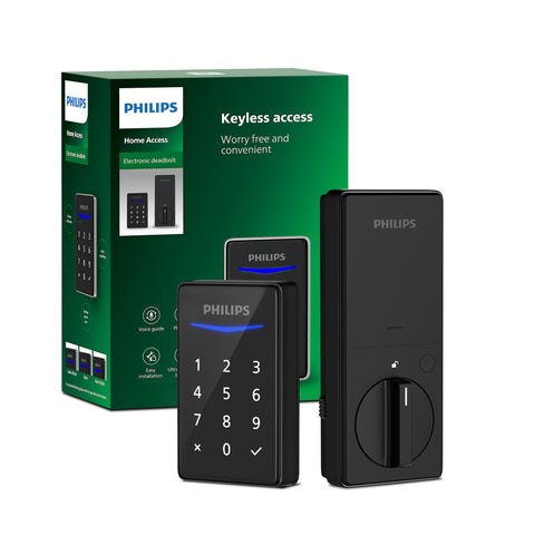 Philips 1000 Series Touchscreen Key-Free Electronic Deadbolt with Door Lever