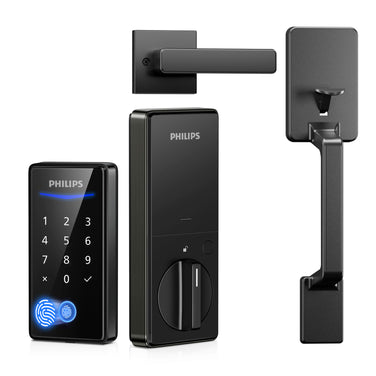 Philips 1000 Series Fingerprint Key-free Electronic Deadbolt with Handleset