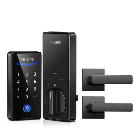 Philips 1000 Series Fingerprint Key-free Electronic Deadbolt with Lever
