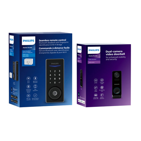 Philips Wi-Fi Fingerprint Smart Deadbolt + Video Doorbell Bundle