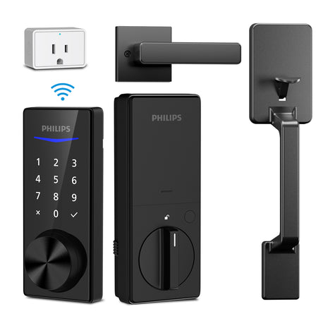 Philips 4000 Series Wi-Fi Bridge Touchscreen Smart Deadbolt with Handleset