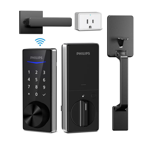 Philips 4000 Series Wi-Fi Bridge Touchscreen Smart Deadbolt with Handleset