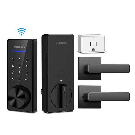 Philips 4000 Series Wi-Fi Bridge Touchscreen Smart Deadbolt with Lever