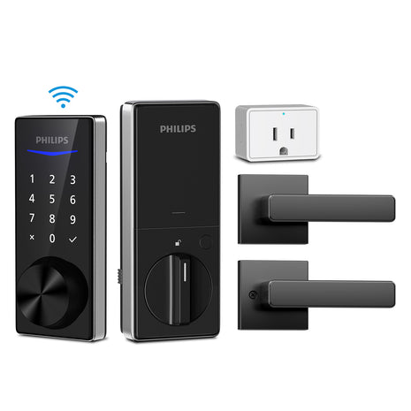 Philips 4000 Series Wi-Fi Bridge Touchscreen Smart Deadbolt with Lever