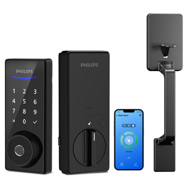 Philips 4000 Series Bluetooth Fingerprint Smart Deadbolt with Handlset
