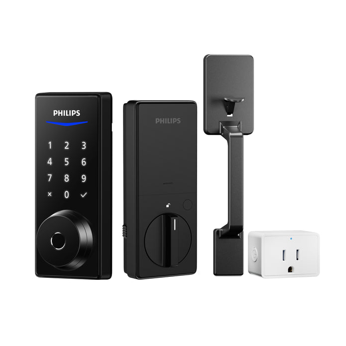 Philips 4000 Series Wi-Fi Fingerprint Touchscreen Smart Deadbolt with Handleset