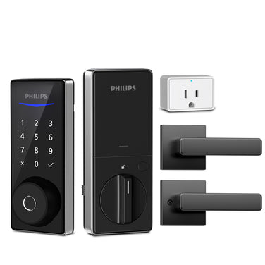 Philips 4000 Series Wi-Fi Fingerprint Touchscreen Smart Deadbolt with Lever
