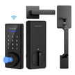 Philips 4000 Series Built-in Wi-Fi Fingerprint Touchscreen Smart Deadbolt Handleset Bundle