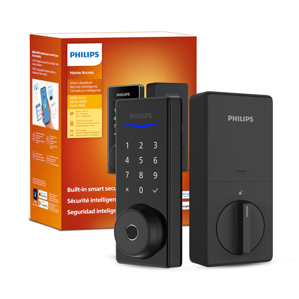 Philips 4000 Series Built-in Wi-Fi Fingerprint Touchscreen Smart Deadbolt