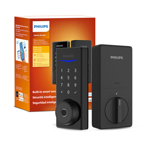 Philips 4000 Series Built-in Wi-Fi Fingerprint Touchscreen Smart Deadbolt