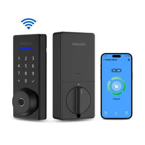 Philips 4000 Series Built-in Wi-Fi Fingerprint Touchscreen Smart Deadbolt