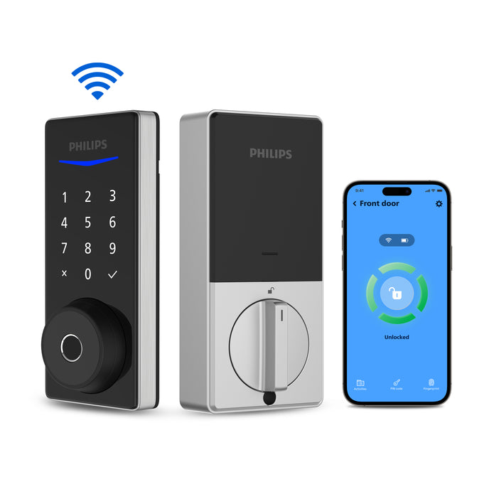 Philips 4000 Series Built-in Wi-Fi Fingerprint Touchscreen Smart Deadbolt