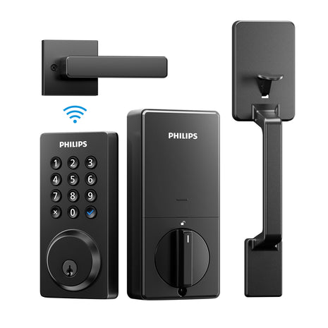 Philips 4200 Series Built-in Wi-Fi Keypad Smart Deadbolt with Handlset