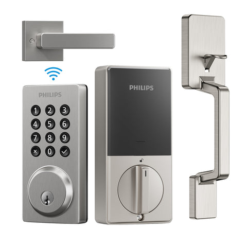 Philips 4200 Series Built-in Wi-Fi Keypad Smart Deadbolt with Handleset