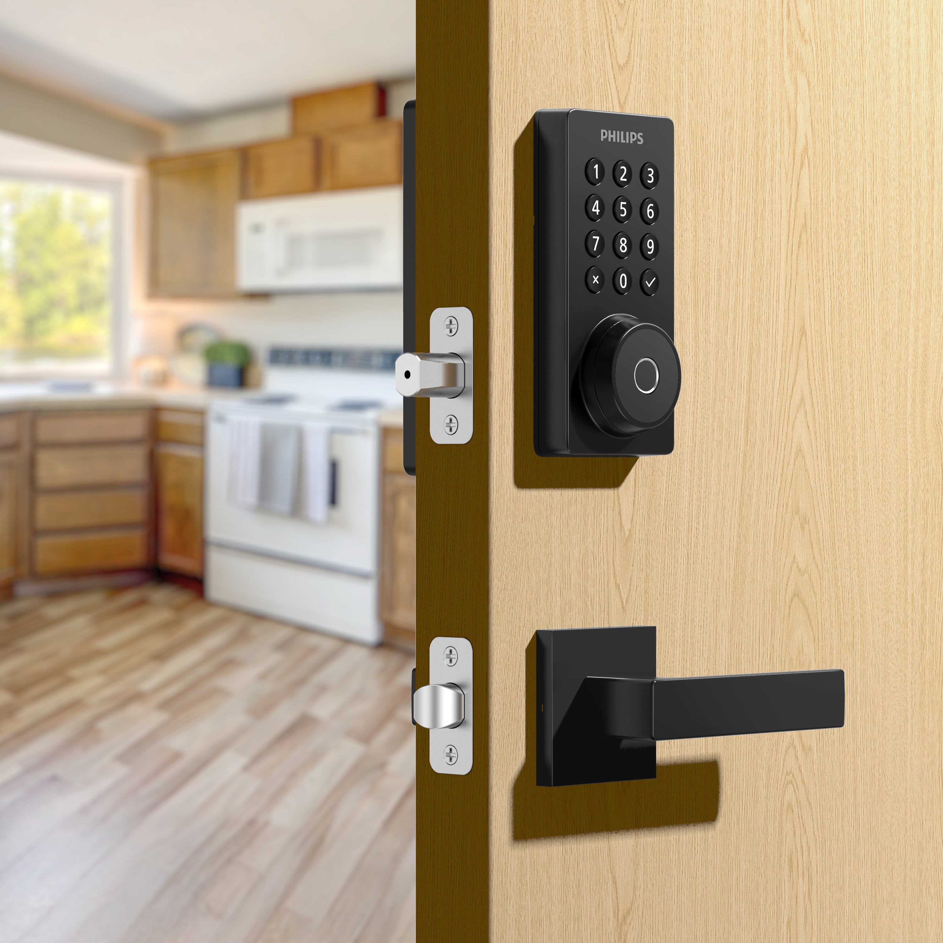 Philips 4200 Series Built-in Wi-Fi Fingerprint Keypad Smart Deadbolt