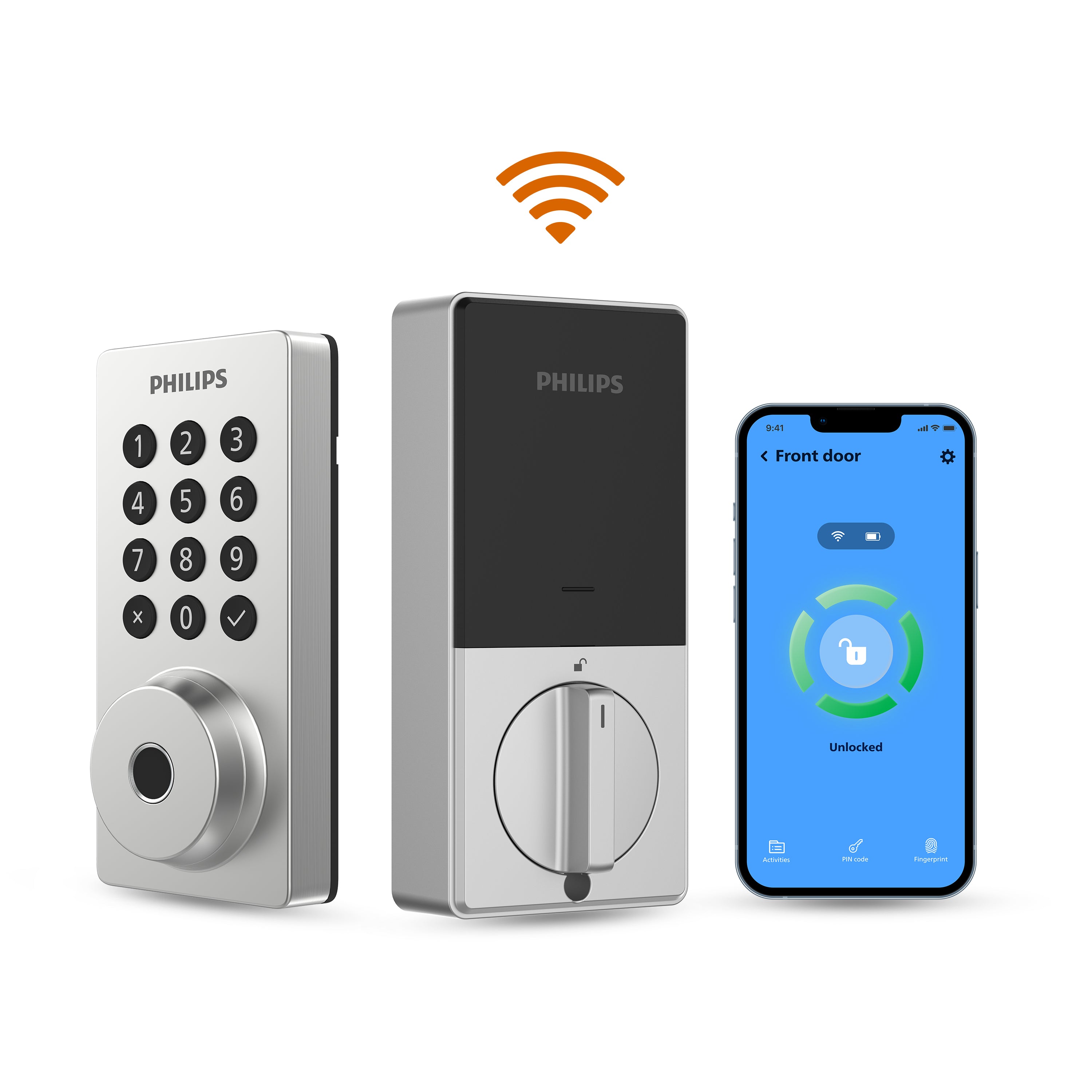 Philips 4200 Series Built-in Wi-Fi Fingerprint Keypad Smart Deadbolt