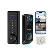 Philips Wi-Fi Palm Recognition Lock + Video doorbell Bundle