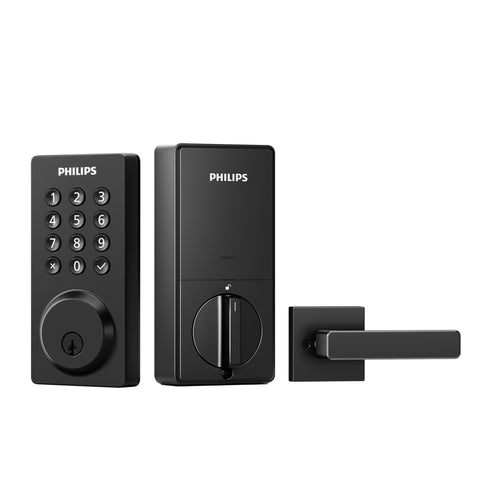 Philips 4200 Series Built-in Wi-Fi Keypad Smart Deadbolt with Door Lever