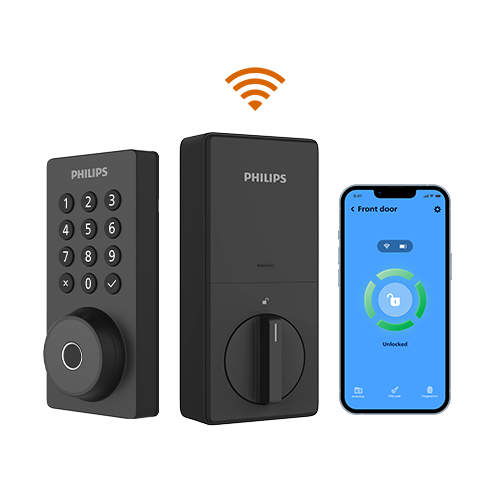 Philips 4200 Series Built-in Wi-Fi Fingerprint Keypad Smart Deadbolt