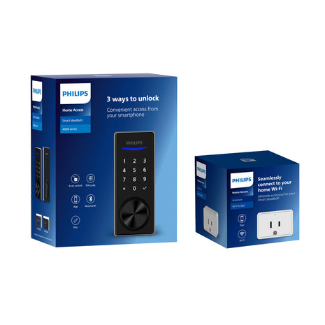 Philips 4000 Series Touchscreen Smart Deadbolt with Wi-Fi Bridge