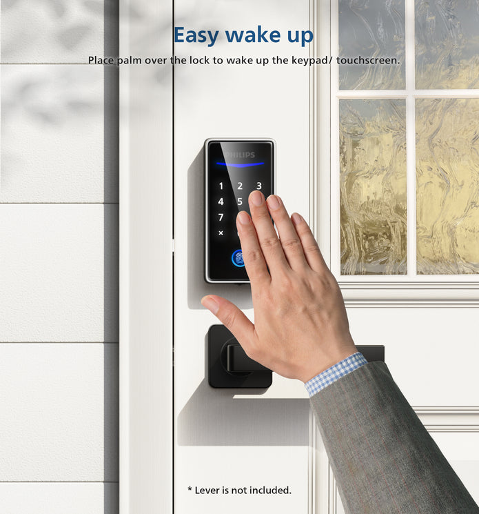Philips 1000 Series Fingerprint Key-free Electronic Deadbolt with Lever