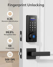 Philips 1000 Series Fingerprint Touchscreen Electronic Deadbolt with Lever