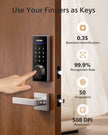 Philips 4000 Series Bluetooth Fingerprint Smart Deadbolt with Lever