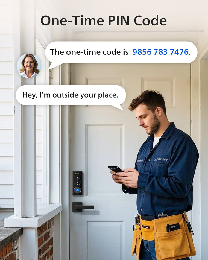 Philips 1000 Series Fingerprint Touchscreen Electronic Deadbolt with Lever